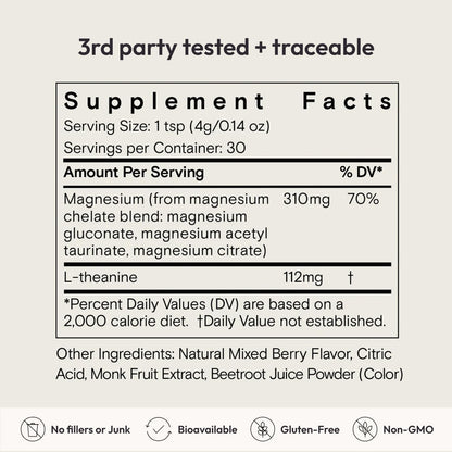 Moon Juice, Magnesi-Om Magnesium  Powder, Relaxation, Berry, 4.2oz